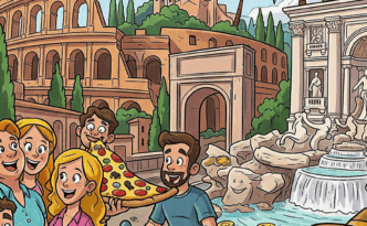 Selfies machen in Rom