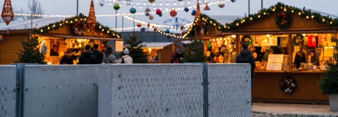 Weihnachtsmarkt mit Sicherheitskonzept