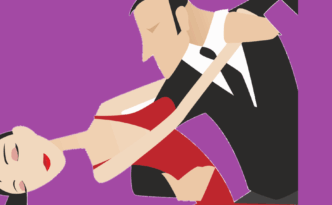 Tango tanzende Jünglinge