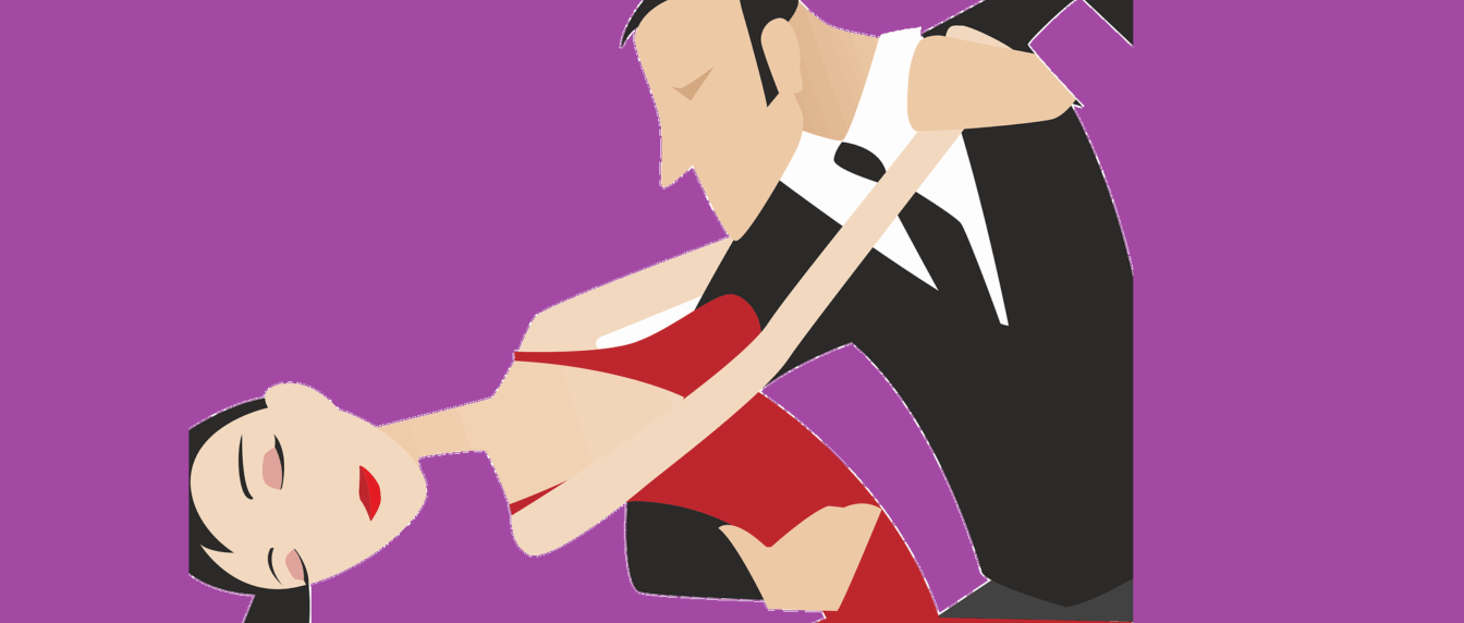 Tango tanzende Jünglinge