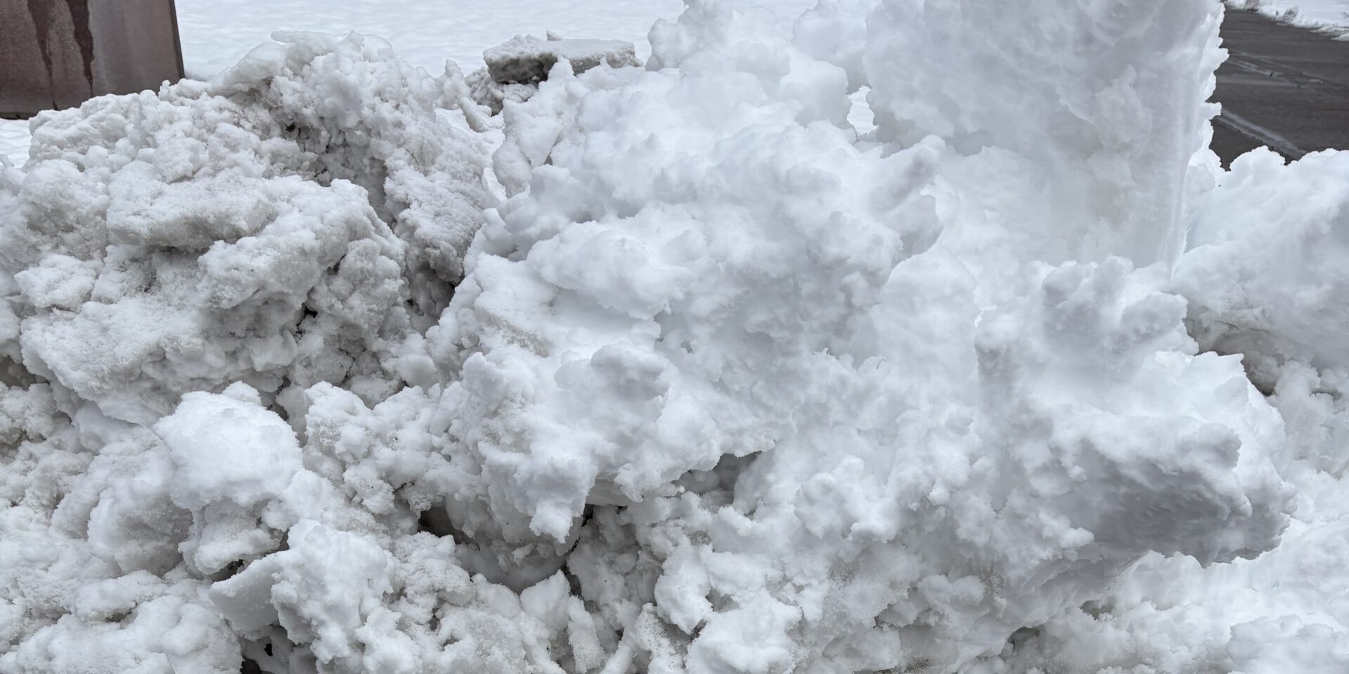 Schnee wird schmutzig