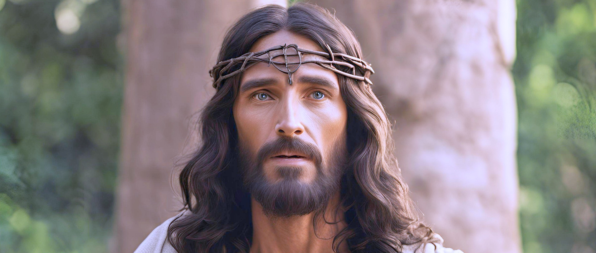 Jesus als König auf einem Esel. - Palmsonntag