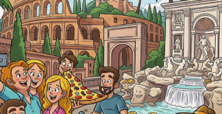 Selfies machen in Rom