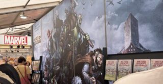 Wandbild mit Comics